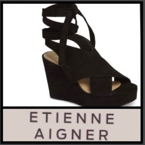 Etienne Aigner Dominica Platform Wedge Sanda